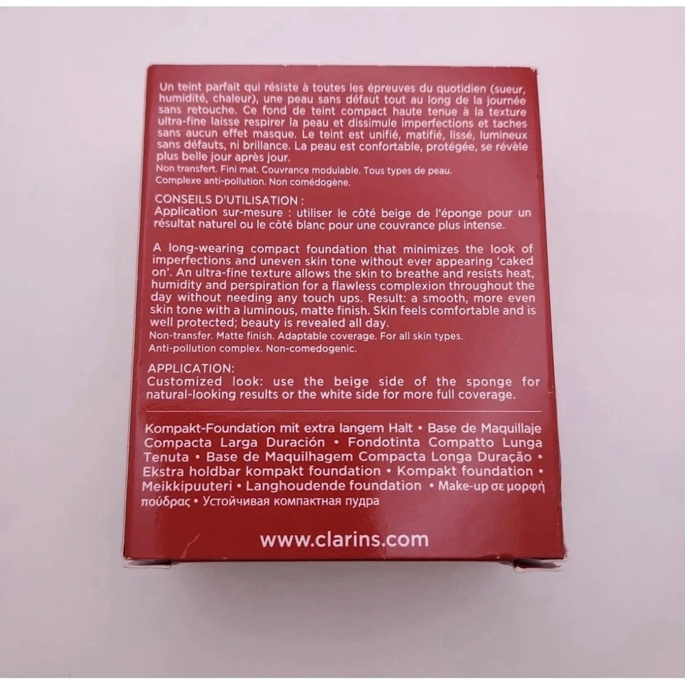 Clarins‎ Everlasting Compact Foundation .3oz 118 SIENNA